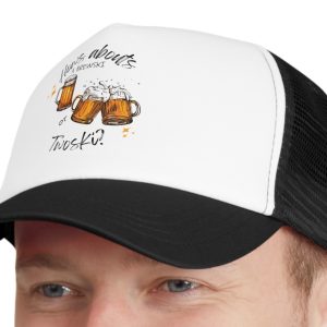 Hat with Beers on the front and the saying, "How's Abouts a Brewski or Twoski?"
