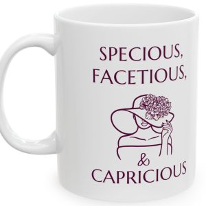 SPECIOUS, FACETIOUS & CAPRICIOUS -  Ceramic Mug 11oz